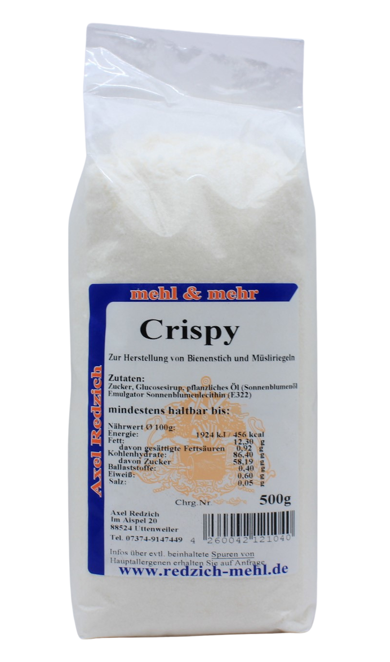 Crispy - für Florentiner, Müsliriegel und Bienenstich