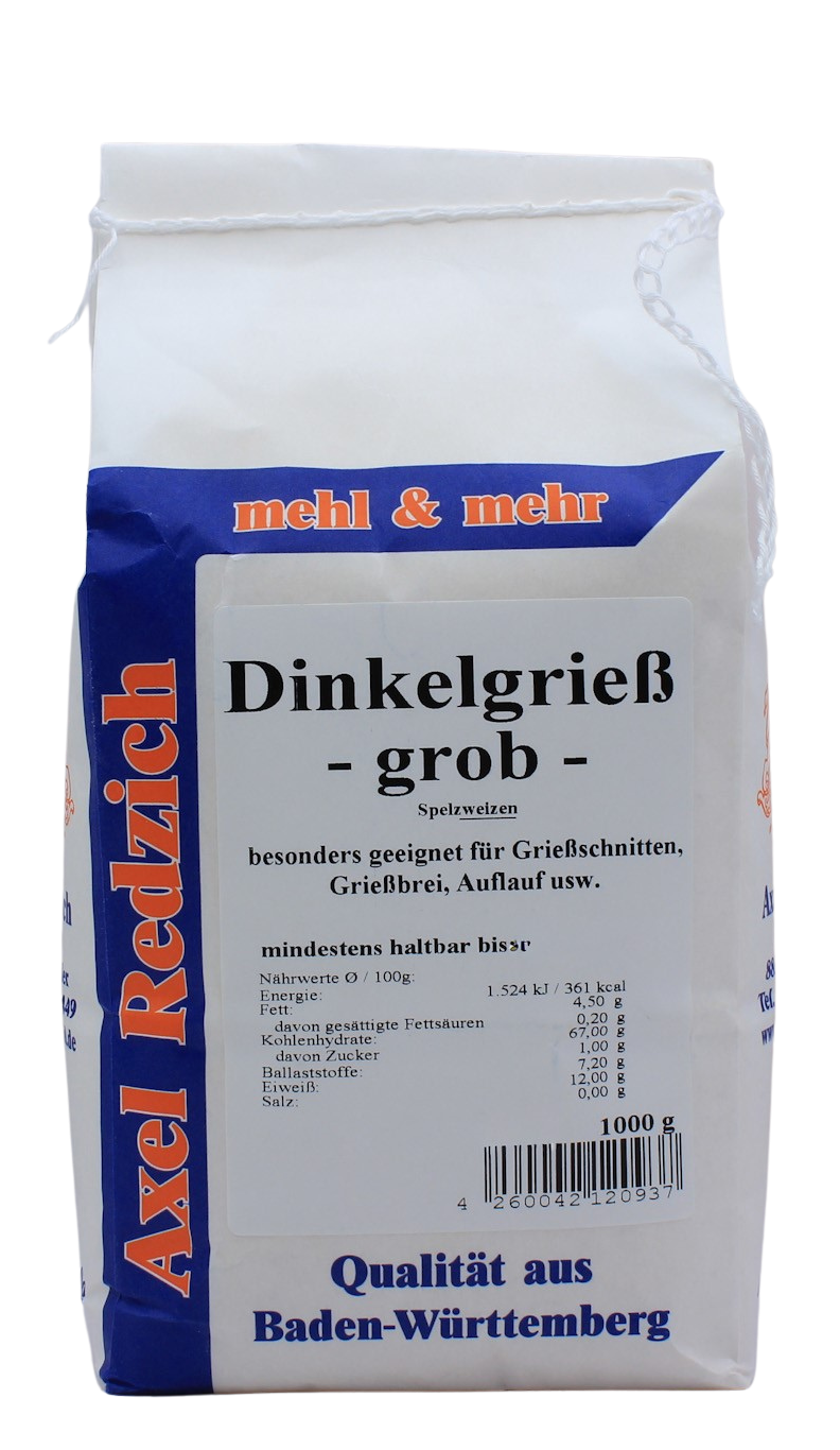 Dinkelgrieß grob