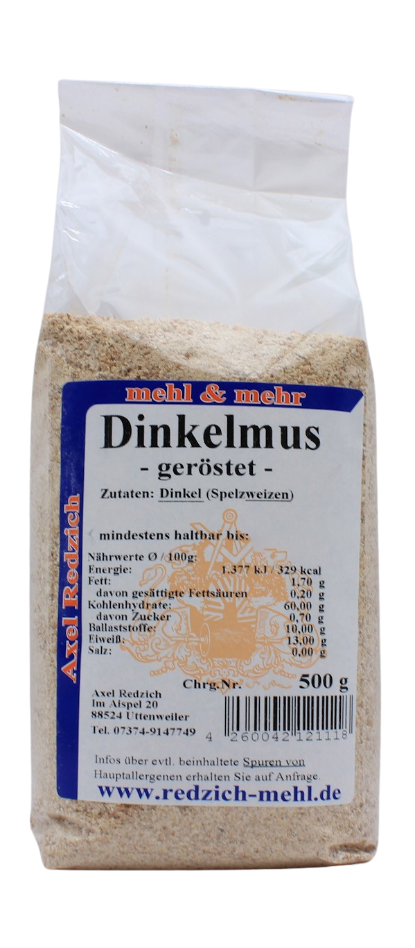 Dinkel-Musmehl, geröstet