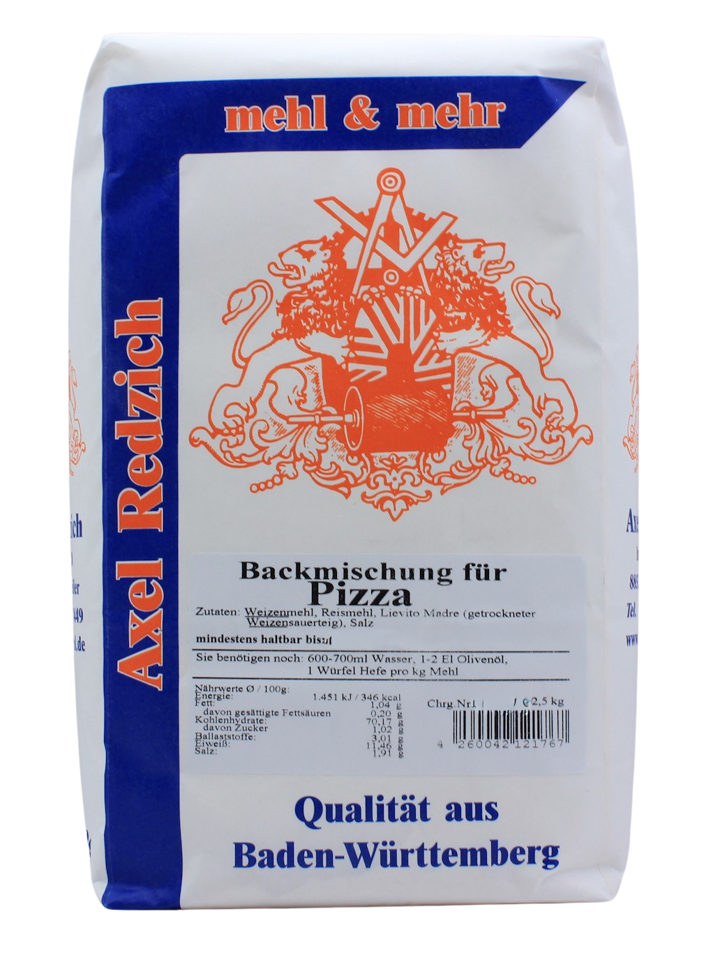 Backmischung für Pizzaböden